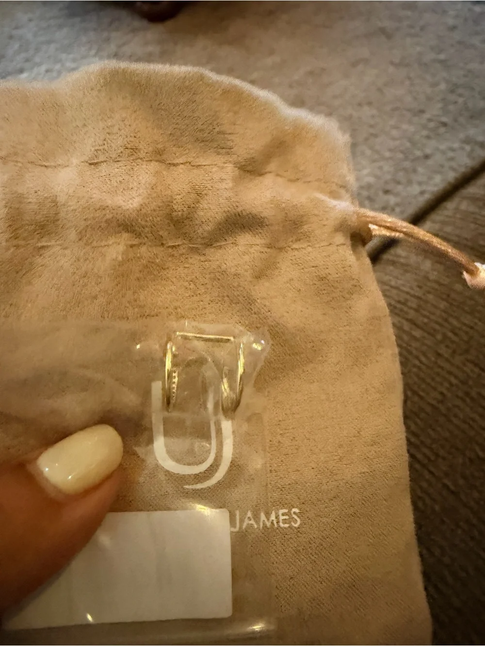 Uncommon James Gold Double Band Ear Cuff with Crystals